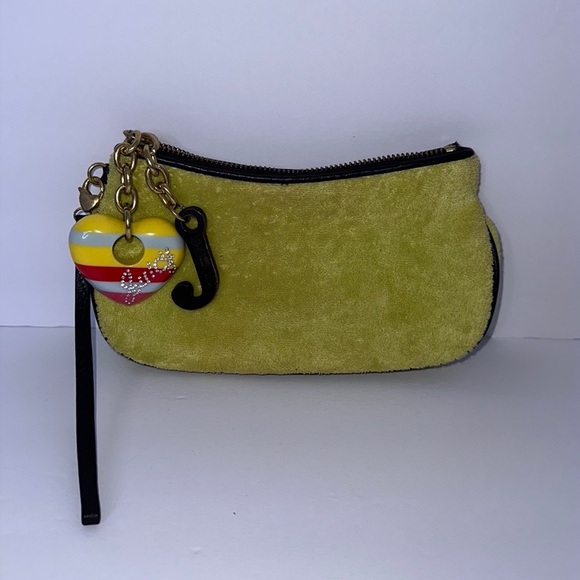 Vintage Juicy Couture wristlet w/large Juicy Charms Authentic & rare 💗💛❤️ - Picture 4 of 12